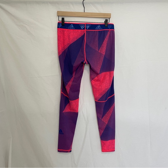 Women’s Adidas Alphaskin Tights size Large signal pink/team roy - Picture 6 of 7